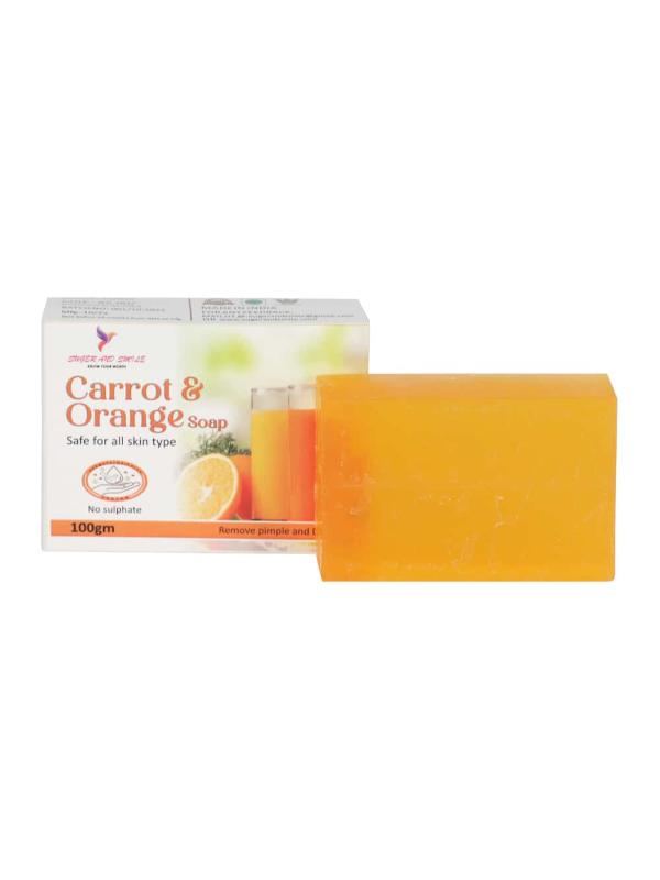Carrot orange glycerin soap pack of 8